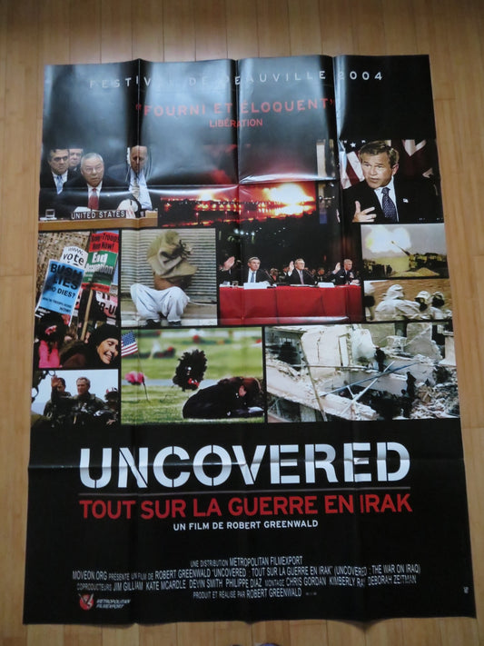 UNCOVERED: THE WAR ON IRAQ FRENCH GRANDE POSTER DAVID ALBRIGHT R. GREENWALD 2004
