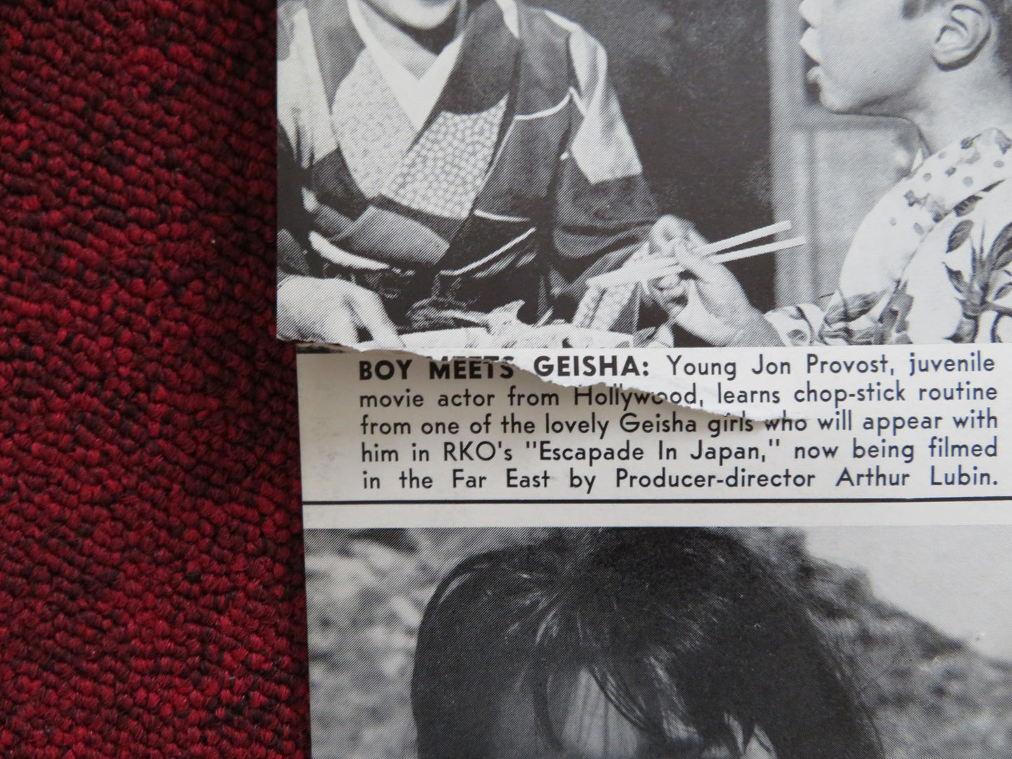 COPY FLYER DEC. 7, 1956 RKO RADIO EDDIE FISHER ANITA EKBERG - Rendezvous Cinema