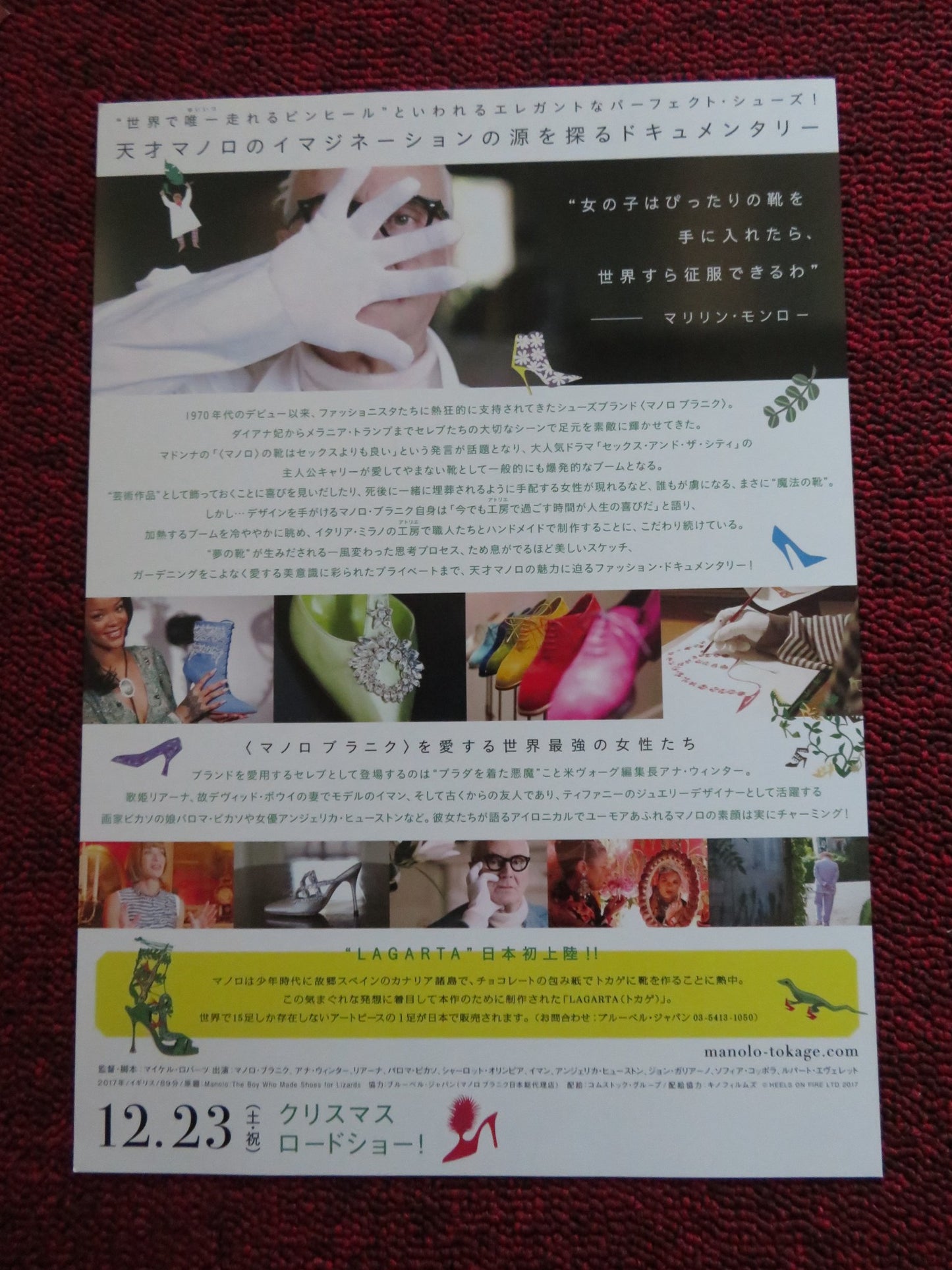 MONOLO THE BOY WHO MADE SHOES FOR LIZARDS - B JAPANESE CHIRASHI (B5) POSTER '17 - Rendezvous Cinema