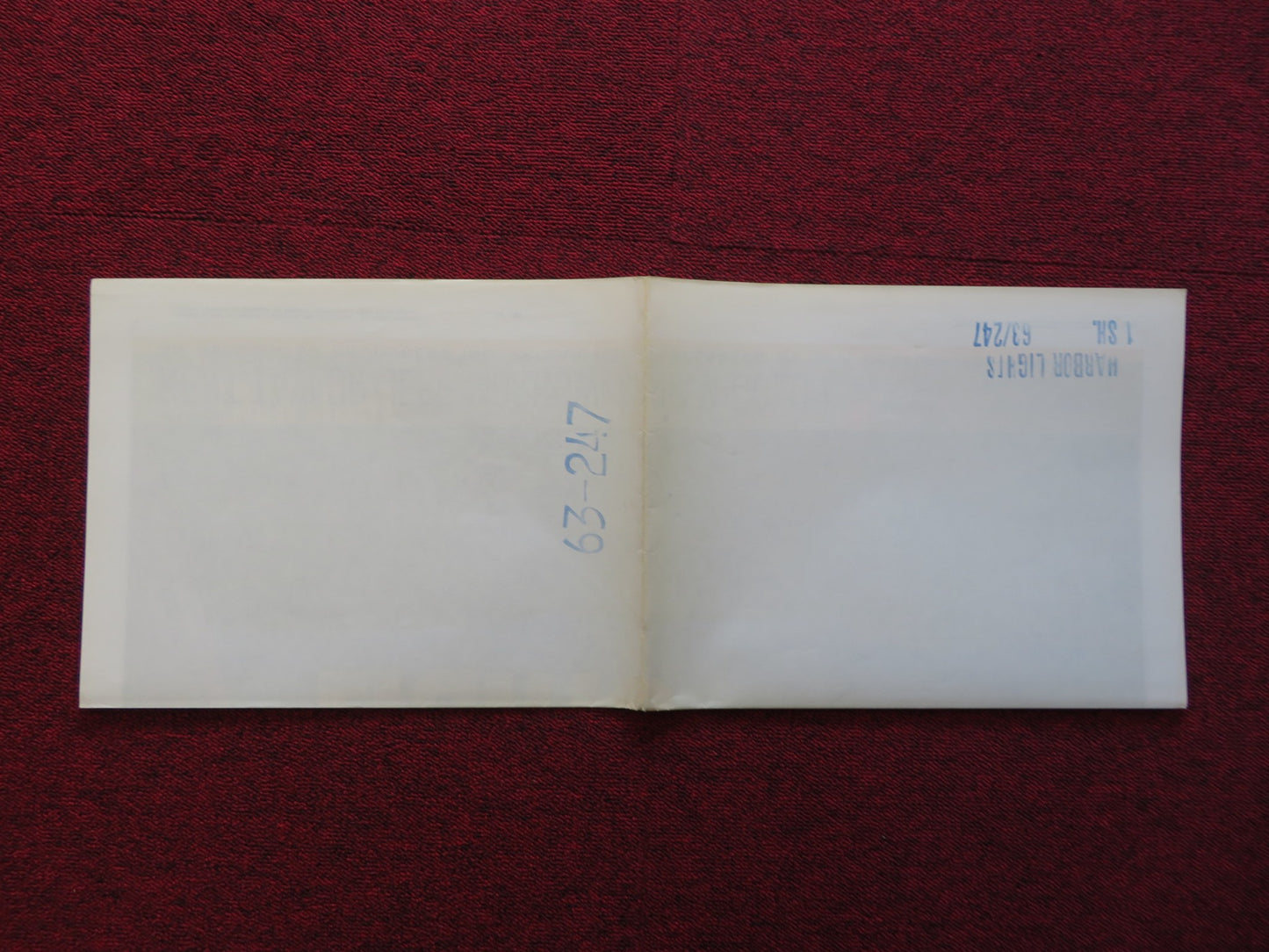 HARBOR LIGHTS FOLDED US ONE SHEET POSTER MIRIAM COLON KENT TAYLOR 1963 - Rendezvous Cinema