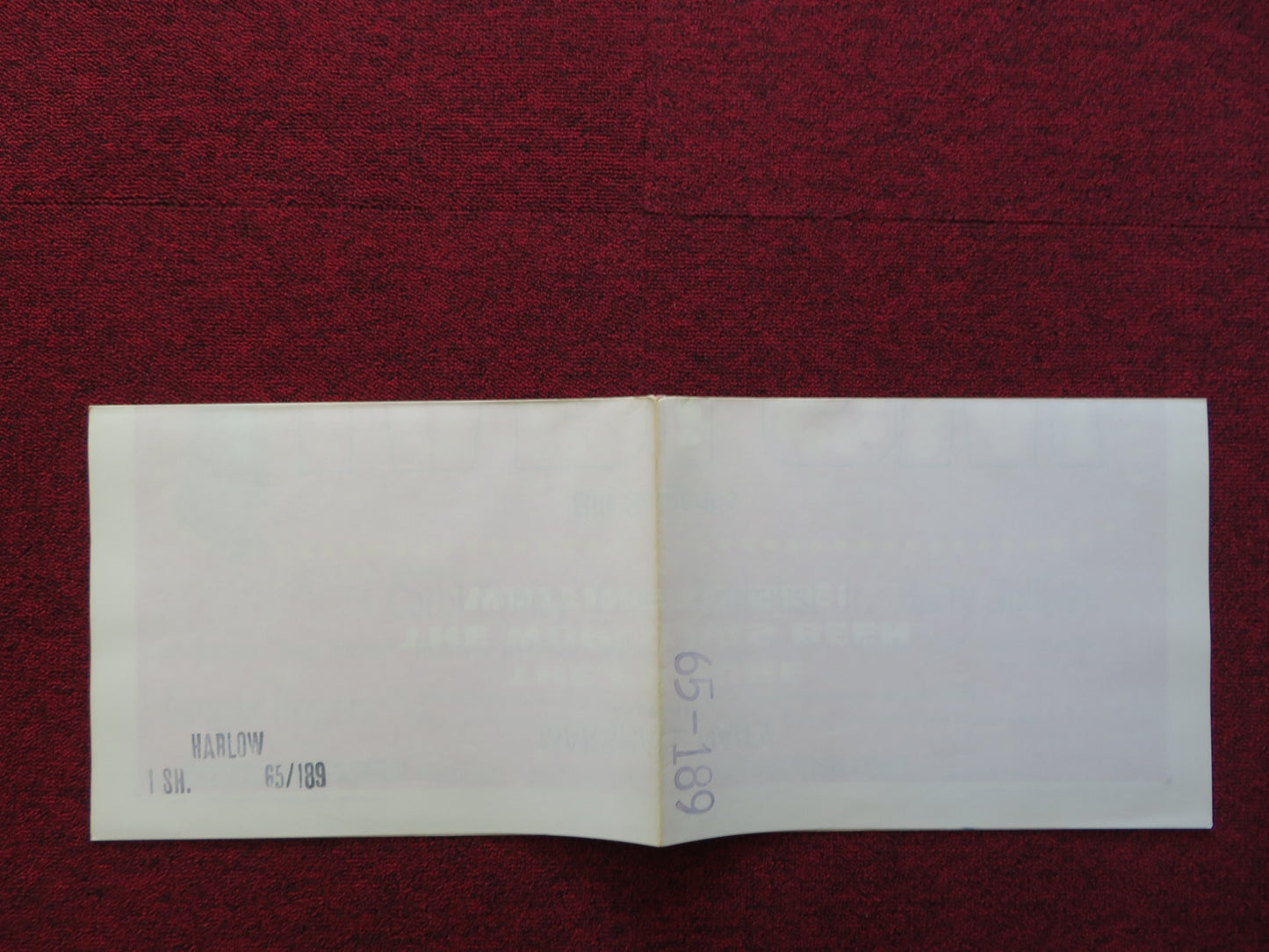 HARLOW FOLDED US ONE SHEET POSTER GINGER ROGERS CAROL LYNLEY 1965 - Rendezvous Cinema