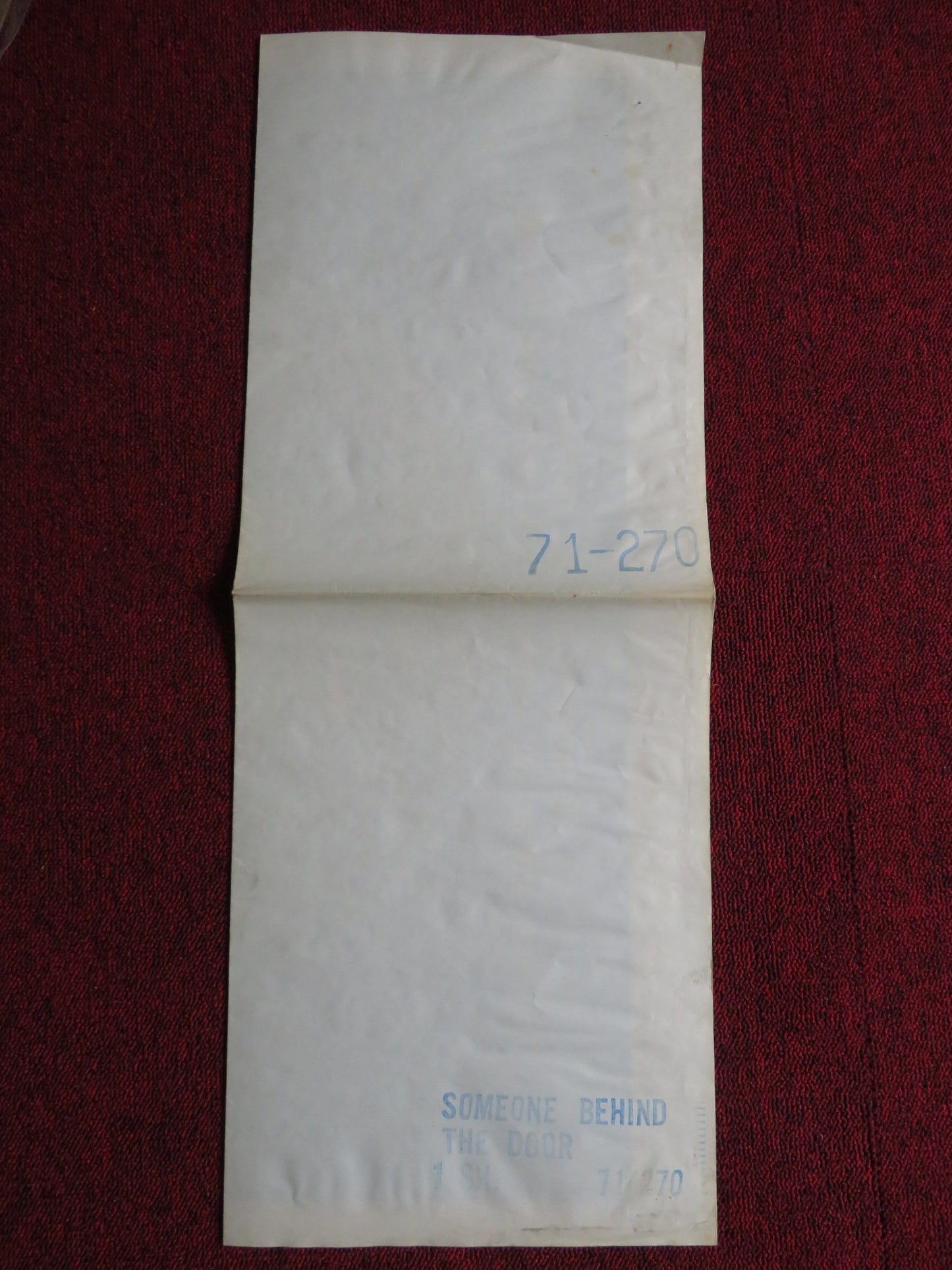 SOMEONE BEHIND THE DOOR US ONE SHEET POSTER CHARLES BRONSON ANTHONY PERKINS 1971 - Rendezvous Cinema