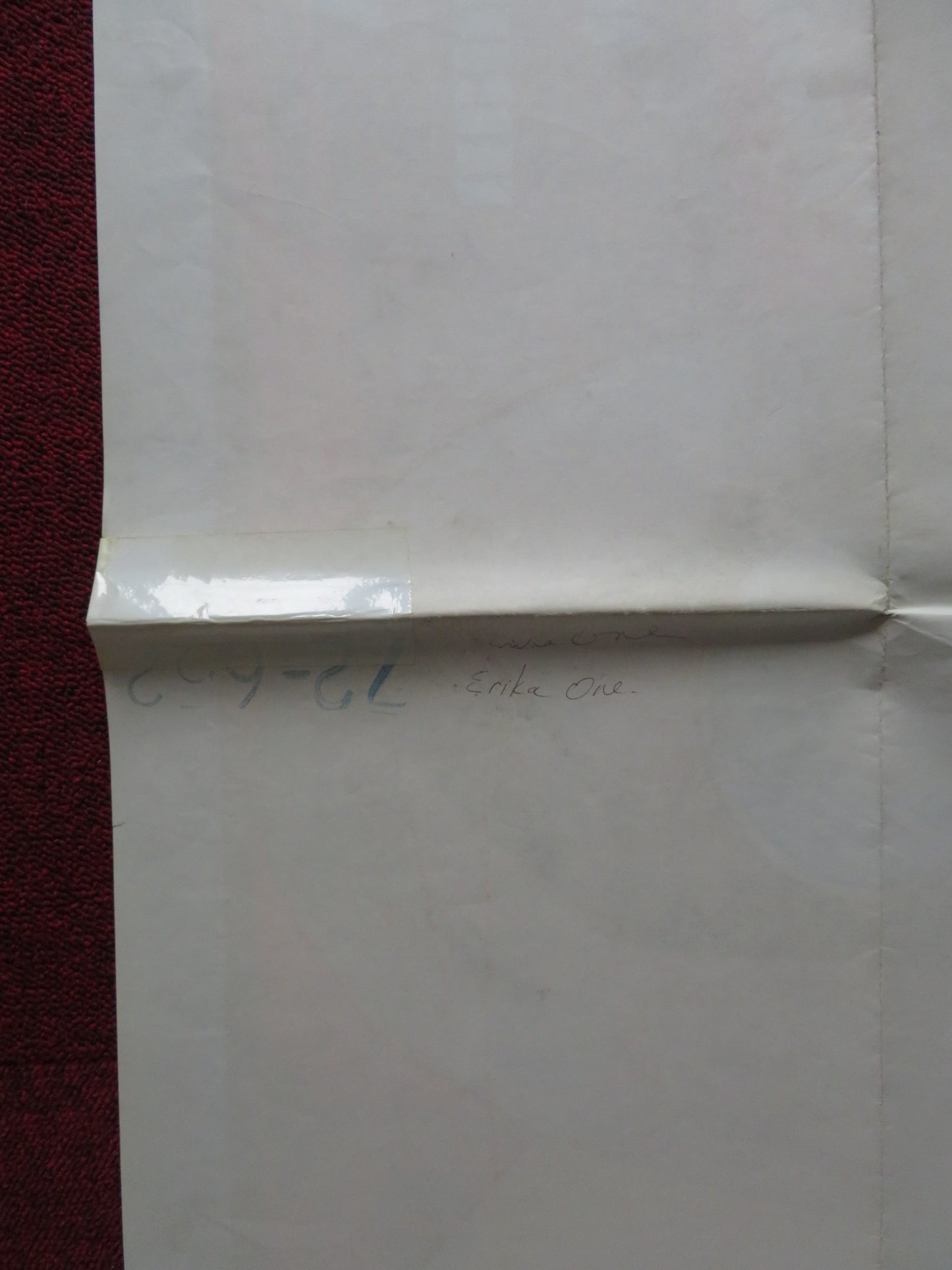 ERIKA ONE FOLDED US ONE SHEET POSTER INGA LARSEN 1969 - Rendezvous Cinema