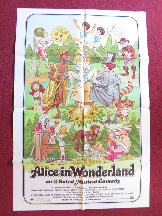 ALICE IN WONDERLAND: AN ADULT MUSICAL FANTASY FOLDED US ONE SHEET POSTER 1976