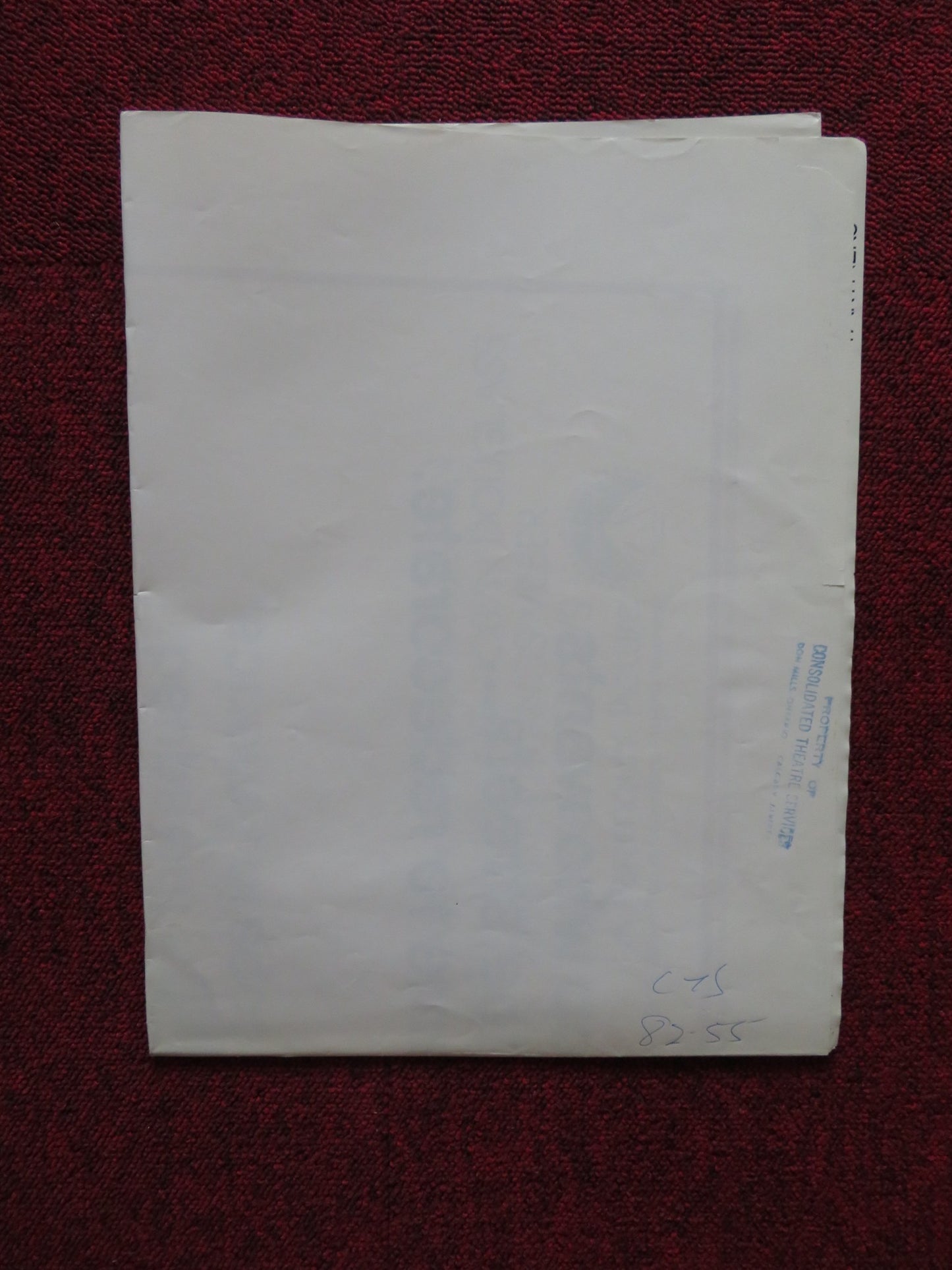 PARTNERS FOLDED US ONE SHEET POSTER RYAN O'NEAL JOHN HURT 1982 - Rendezvous Cinema