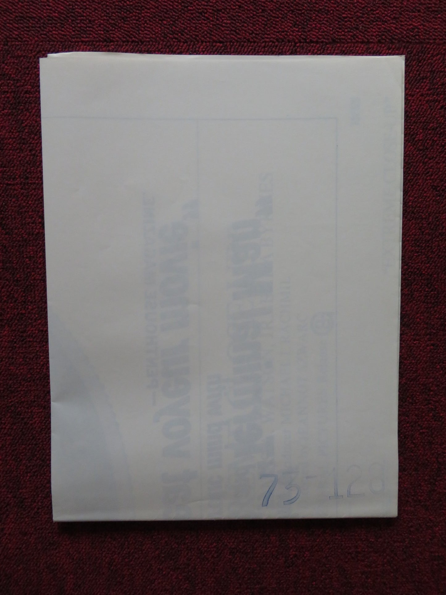 EXTREME CLOSE-UP FOLDED US ONE SHEET POSTER JIM MCMULLAN KATHERINE WOODVILLE '73 - Rendezvous Cinema