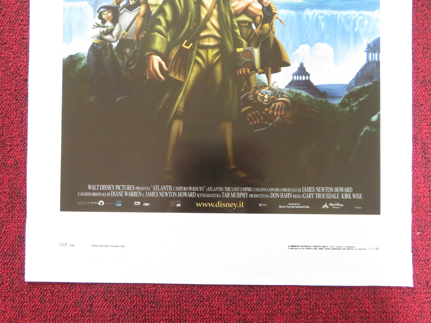 ATLANTIS: THE LOST EMPIRE ITALIAN LOCANDINA POSTER DISNEY COREY BURTON 2001 - Rendezvous Cinema