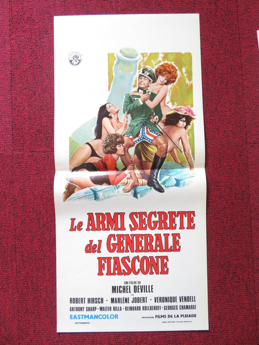LE ARMI SEGRETE DEL GENERALE FIASCONE ITALIAN LOCANDINA POSTER R. HIRSCH 1966