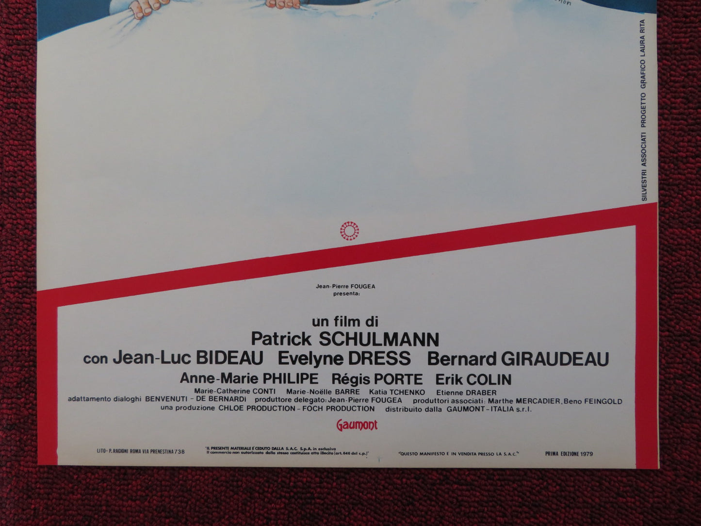 AMARSI? CHE CASINO! ITALIAN LOCANDINA POSTER JEAN-LUC BIDEAU 1979 - Rendezvous Cinema