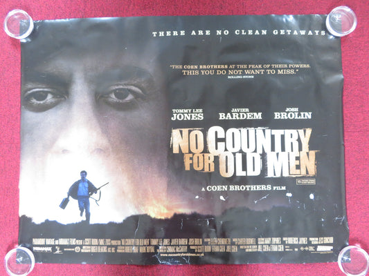 NO COUNTRY FOR OLD MEN UK QUAD ROLLED POSTER JAVIER BARDEM JOSH BROLIN 2007