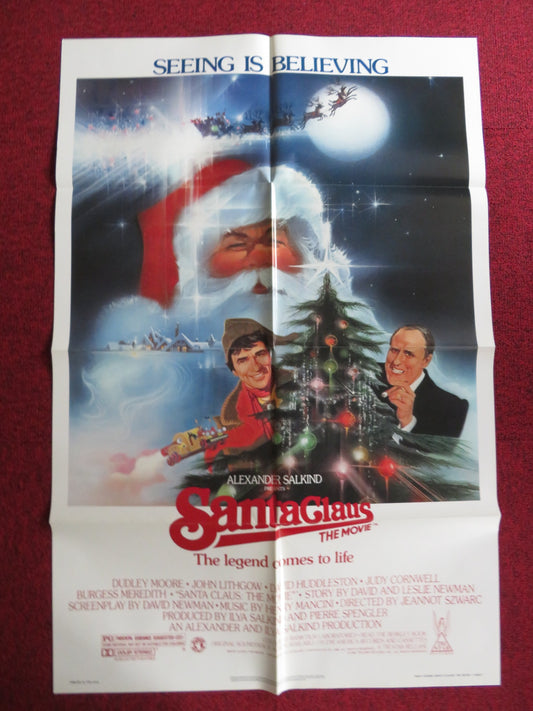 SANTA CLAUS THE MOVIE  FOLDED US ONE SHEET POSTER DUDLEY MOORE JOHN LITHGOW 1985