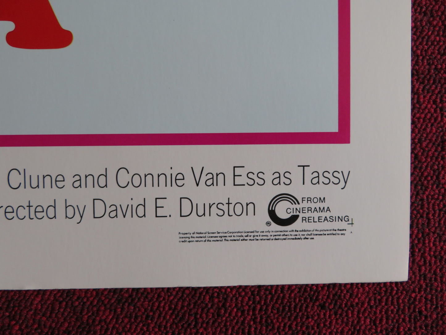 STIGMA US HALF SHEET (22"x 28") POSTER PHILIP M.THOMAS HARLAN POE 1972 - Rendezvous Cinema