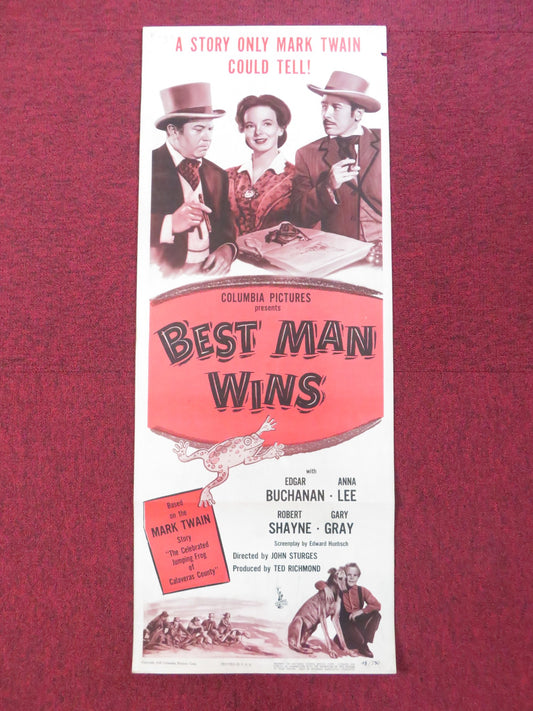 BEST MAN WINS US INSERT (14"x 36") POSTER EDGAR BUCHANAN ANNA LEE 1948