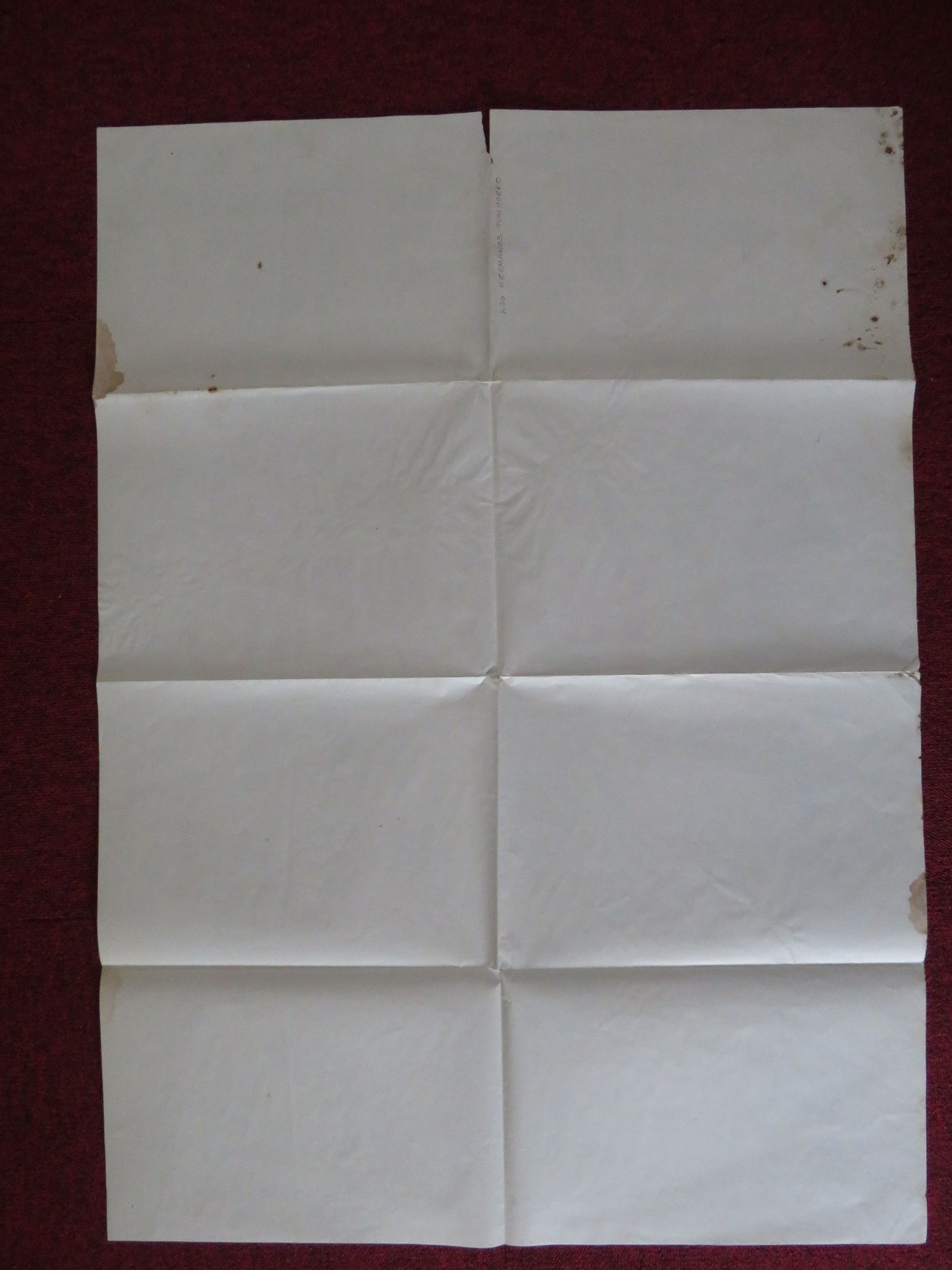 LOS HERMANOS MACHORRO FOLDED MEXICAN POSTER HILDA AGUIRRE ROBERTO COBO 1988 - Rendezvous Cinema