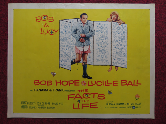 THE FACTS OF LIFE US HALF SHEET (22"x 28") POSTER BOB HOPE LUCILLE BALL 1961