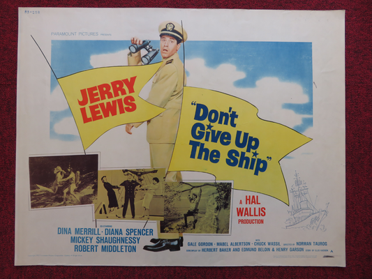 DON'T GIVE UP THE SHIP - STYLE A US HALF SHEET (22"x 28") POSTER JERRY LEWIS '59