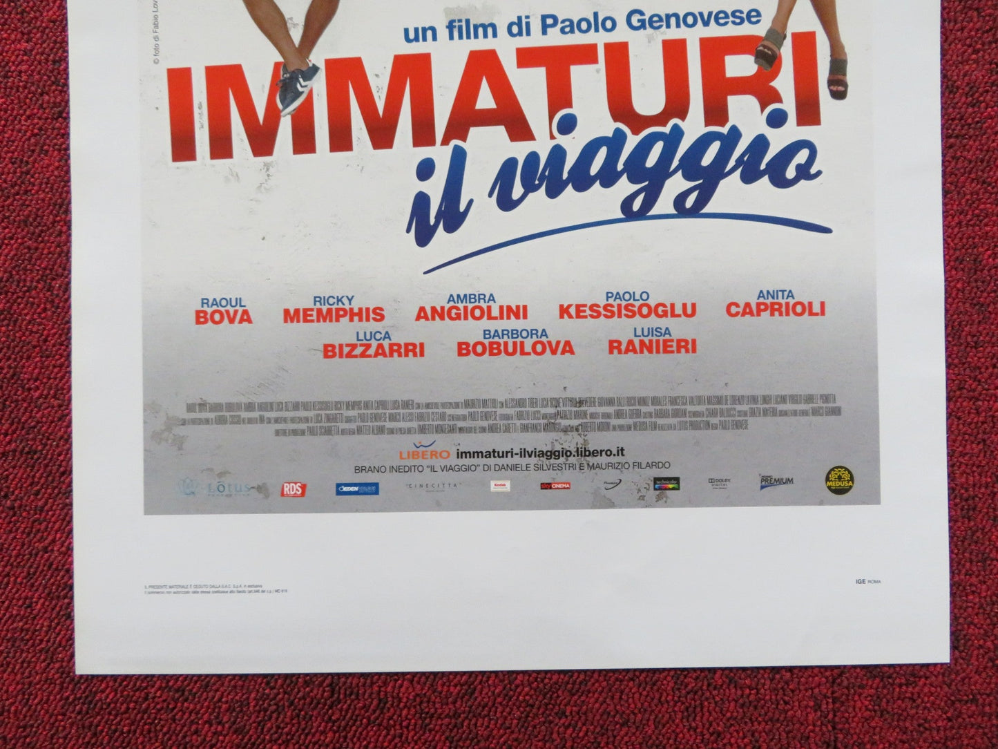 IMMATURI IL VIAGGIO ITALIAN LOCANDINA POSTER RAOUL BOVA BARBORA BOBULOVA 2012 Rendezvous Cinema Movie posters