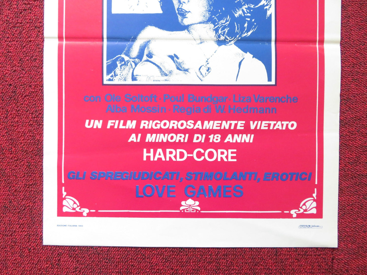 IN THE SIGN OF THE LION ITALIAN LOCANDINA POSTER OLE SOLTOFT POUL BUNDGAR 1983 Rendezvous Cinema Movie posters