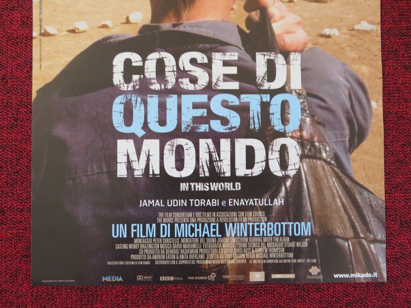 IN THIS WORLD ITALIAN LOCANDINA (26.5"x11.5") POSTER J UDIN T ENAYATULL 2002 Rendezvous Cinema Movie posters