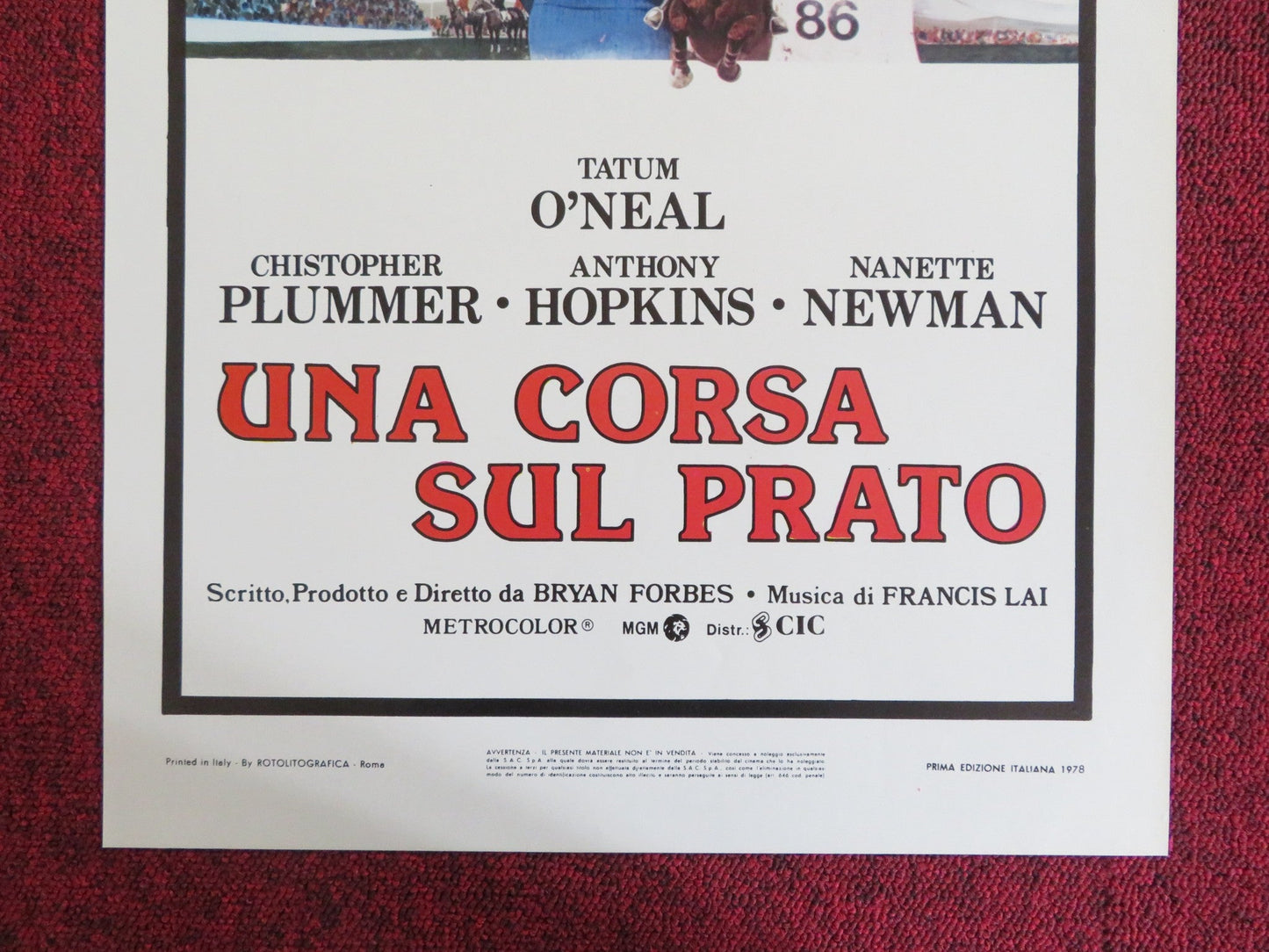 INTERNATIONAL VELVET ITALIAN LOCANDINA POSTER TATUM O'NEAL PLUMMER 1978 Rendezvous Cinema Movie posters