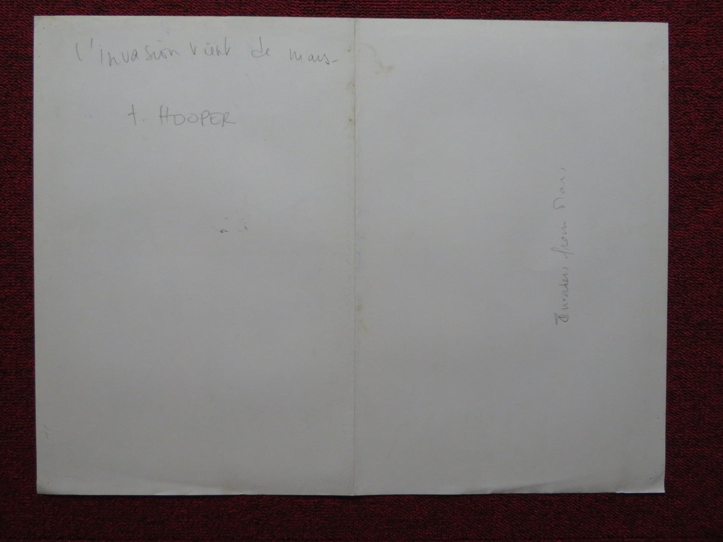 INVADERS FROM MARS FRENCH POSTER CANNON KAREN BLACK 1986 Rendezvous Cinema Movie posters