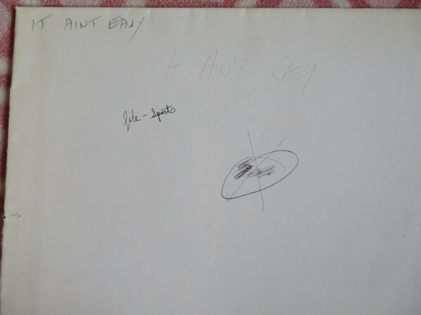 IT AIN'T EASY/ WINNIPEG RUN / INTO THE STORM US ONE SHEET POSTER HENRIKEN 1972 Movie posters