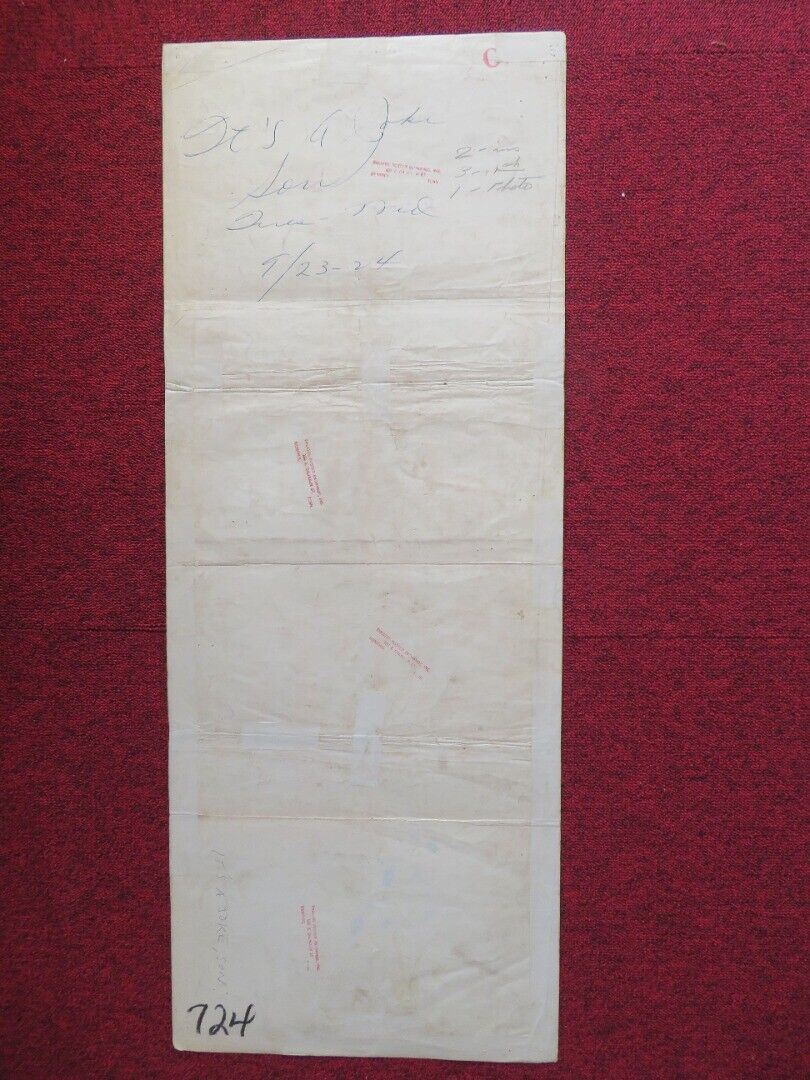 IT'S A JOKE SON US INSERT (14"x 36") POSTER KENNY DELMAR UNA MERKEL 1947 Rendezvous Cinema Movie posters