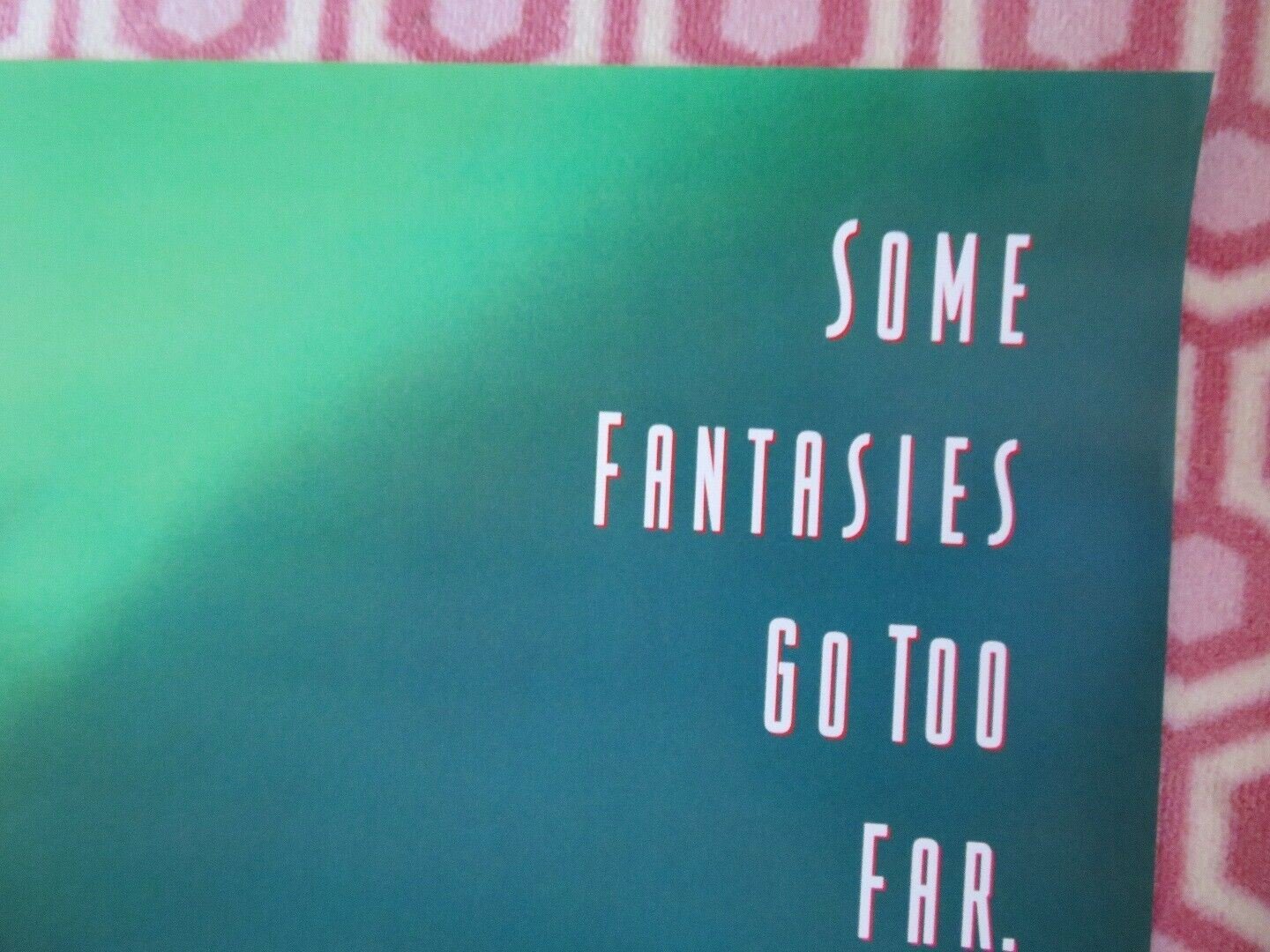 JADE US ONE SHEET ROLLED POSTER DAVID CARUSO LINDA FIORENTINO WILLIAM FRIEDKIN Movie posters