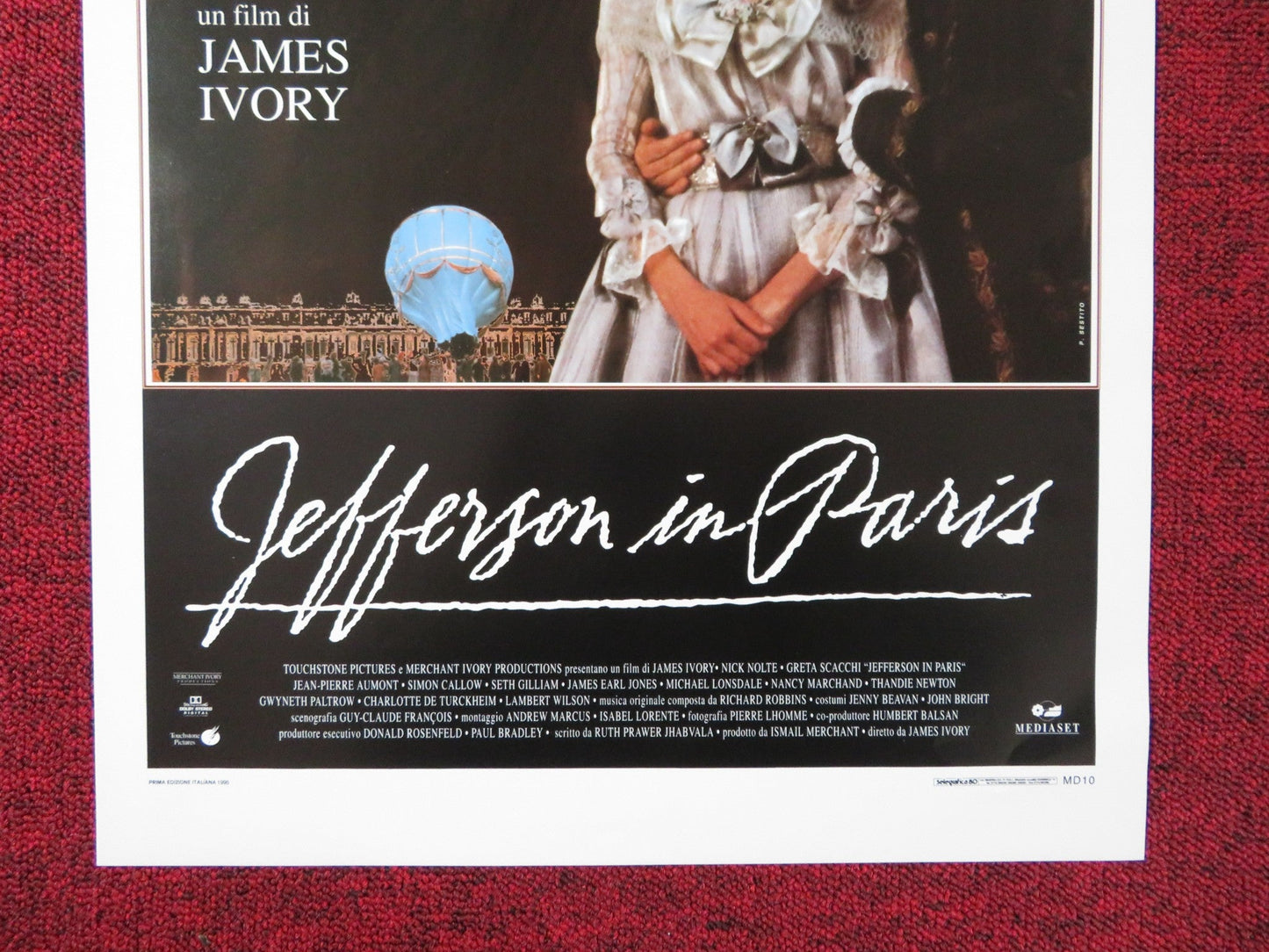 JEFFERSON IN PARIS ITALIAN LOCANDINA POSTER NICK NOLTE GRETA SCACCHI 1995 Rendezvous Cinema Movie posters
