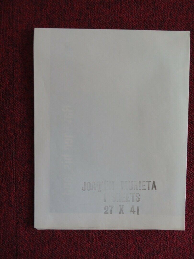 JOAQUIN MURIETA / THE DESPERATE MISSION FOLDED US ONE SHEET POSTER 1969 Movie posters