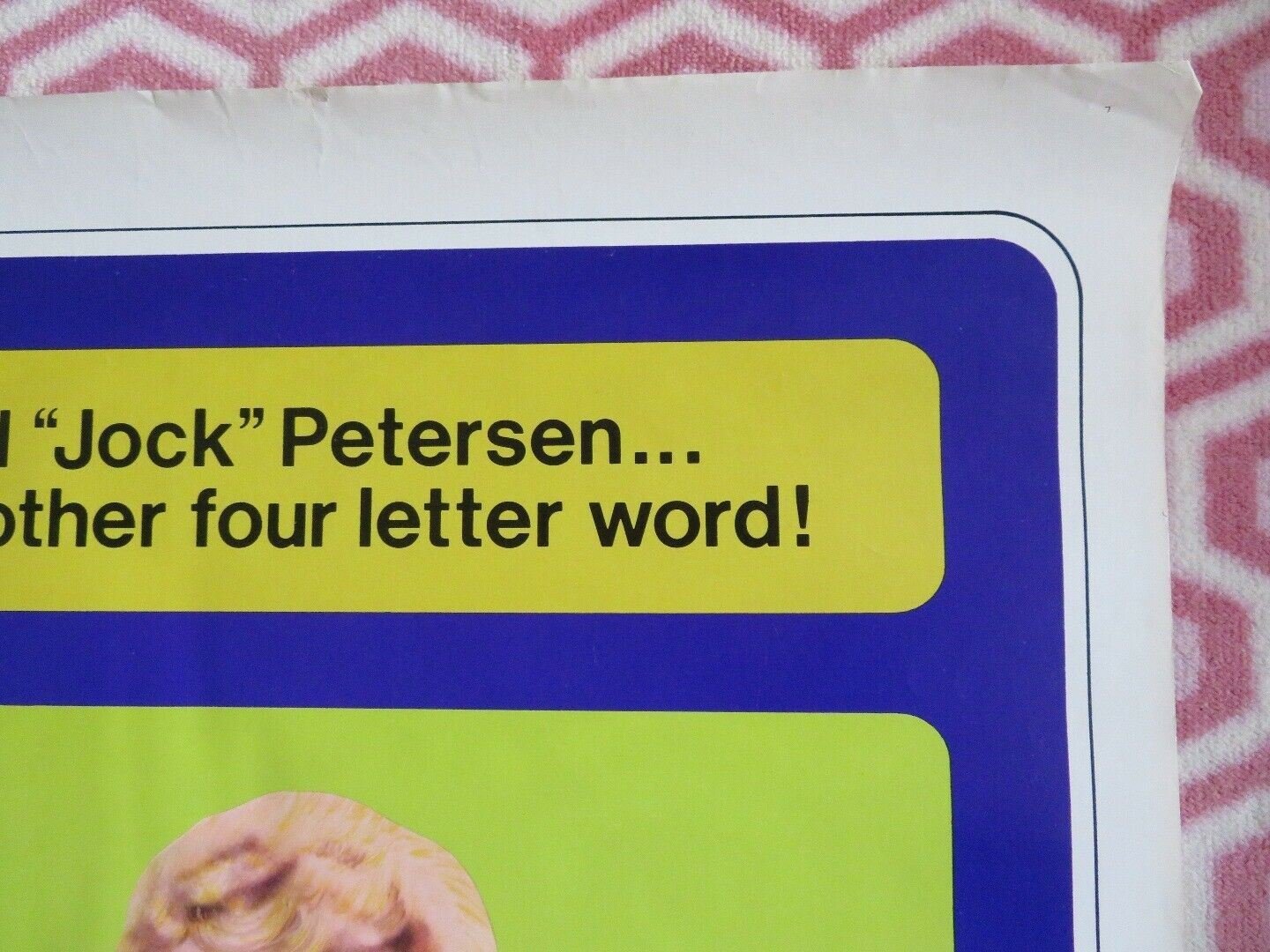 JOCK PETERSEN US ONE SHEET ROLLED POSTER JACK THOMPSON JACKI WEAVER 1974 Movie posters