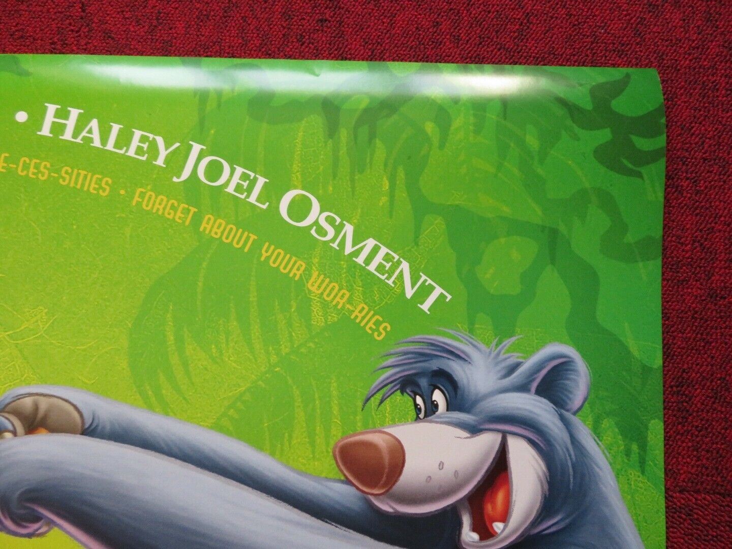 JUNGLE BOOK 2 US ONE SHEET ROLLED POSTER DISNEY JOHN GOODMAN 2003 Movie posters