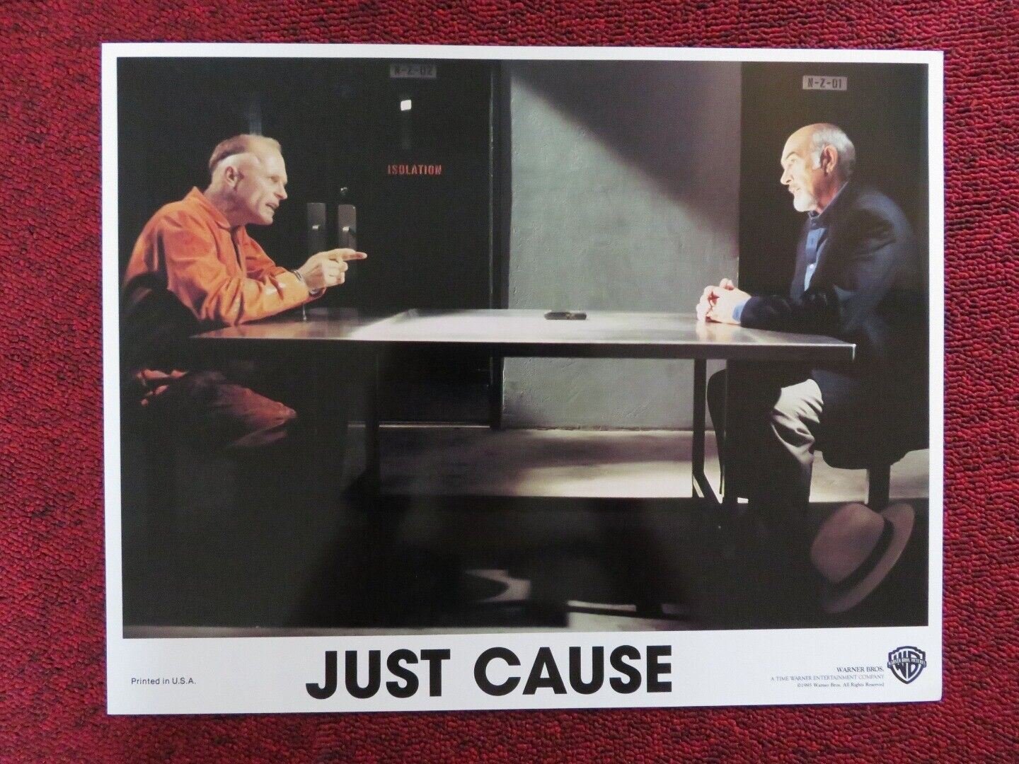 JUST CAUSE - H US LOBBY CARD SEAN CONNERY ED HARRIS 1995 Movie posters