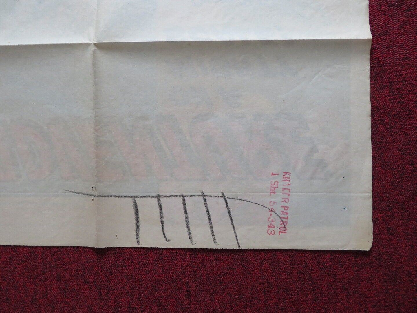 KHYBER PATROL US ONE SHEET POSTER RICHARD EGAN DAWN ADDAMS 1954 Movie posters