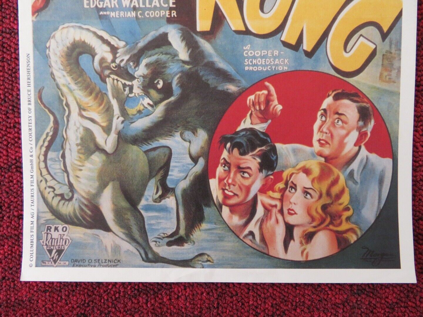 KING KONG US (15.5"x 8") REPRODUCTION PHOTO POSTER FAY WRAY ROBERT ARMSTRONG Movie posters