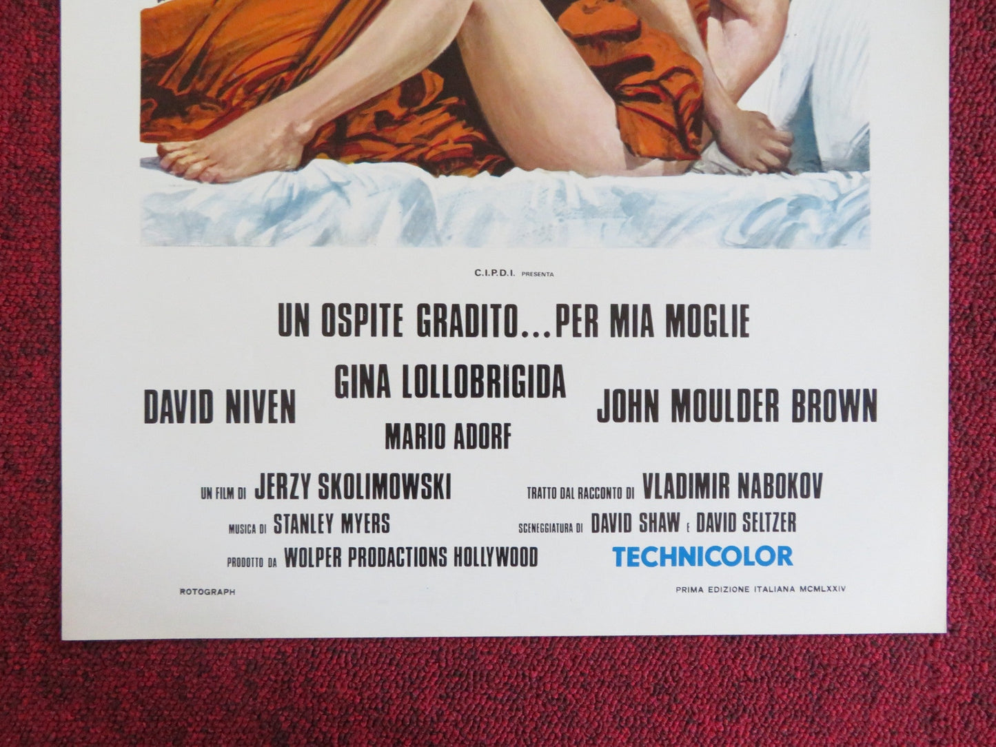 KING, QUEEN, KNAVE ITALIAN LOCANDINA POSTER DAVID NIVEN GINA LOLLOBRIGIDA 1974 Rendezvous Cinema Movie posters