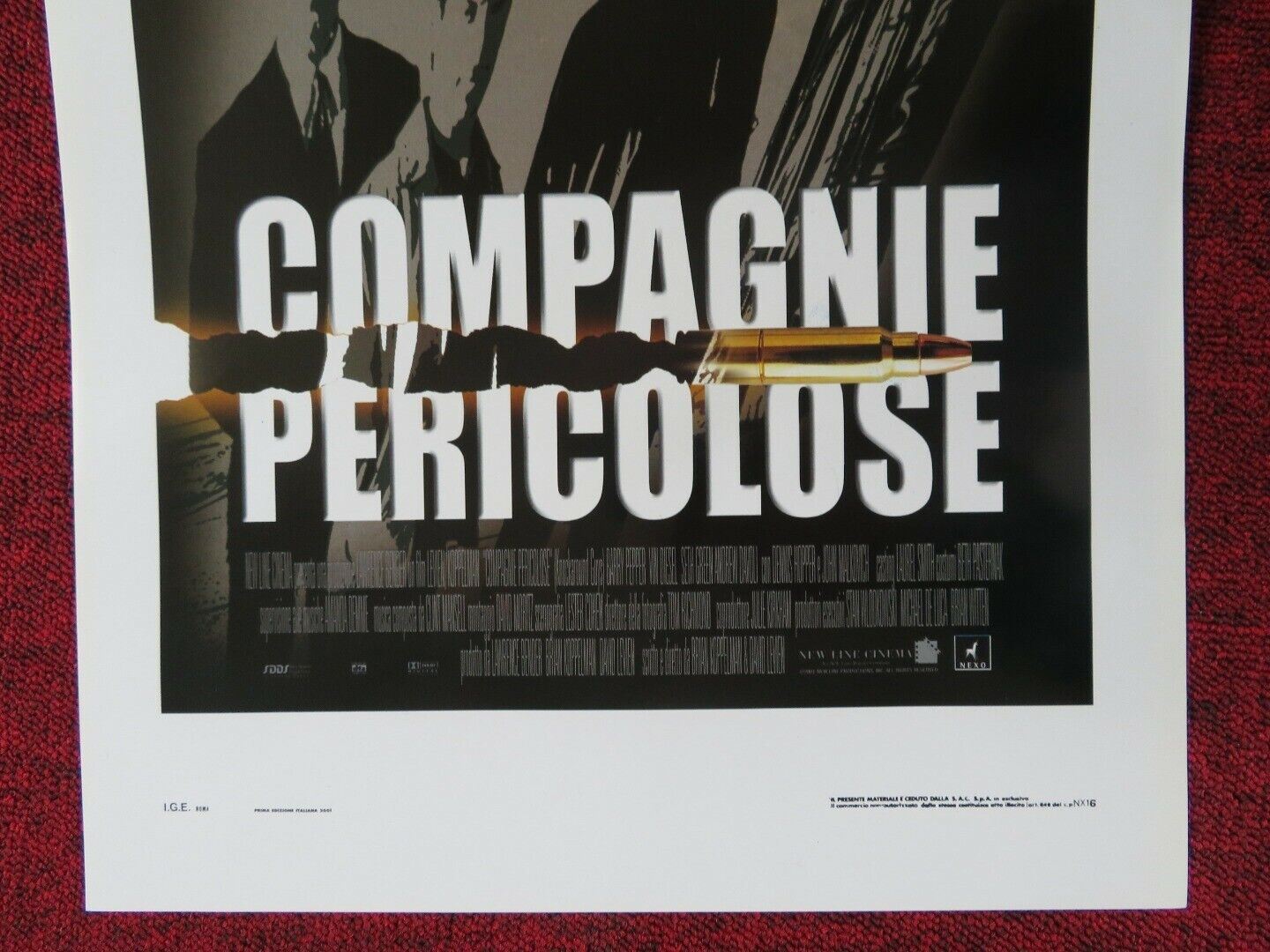 KNOCKAROUND GUYS ITALIAN LOCANDINA (27.5"x13")POSTER VIN DIESEL SETH GREEN 2001 - Rendezvous Cinema