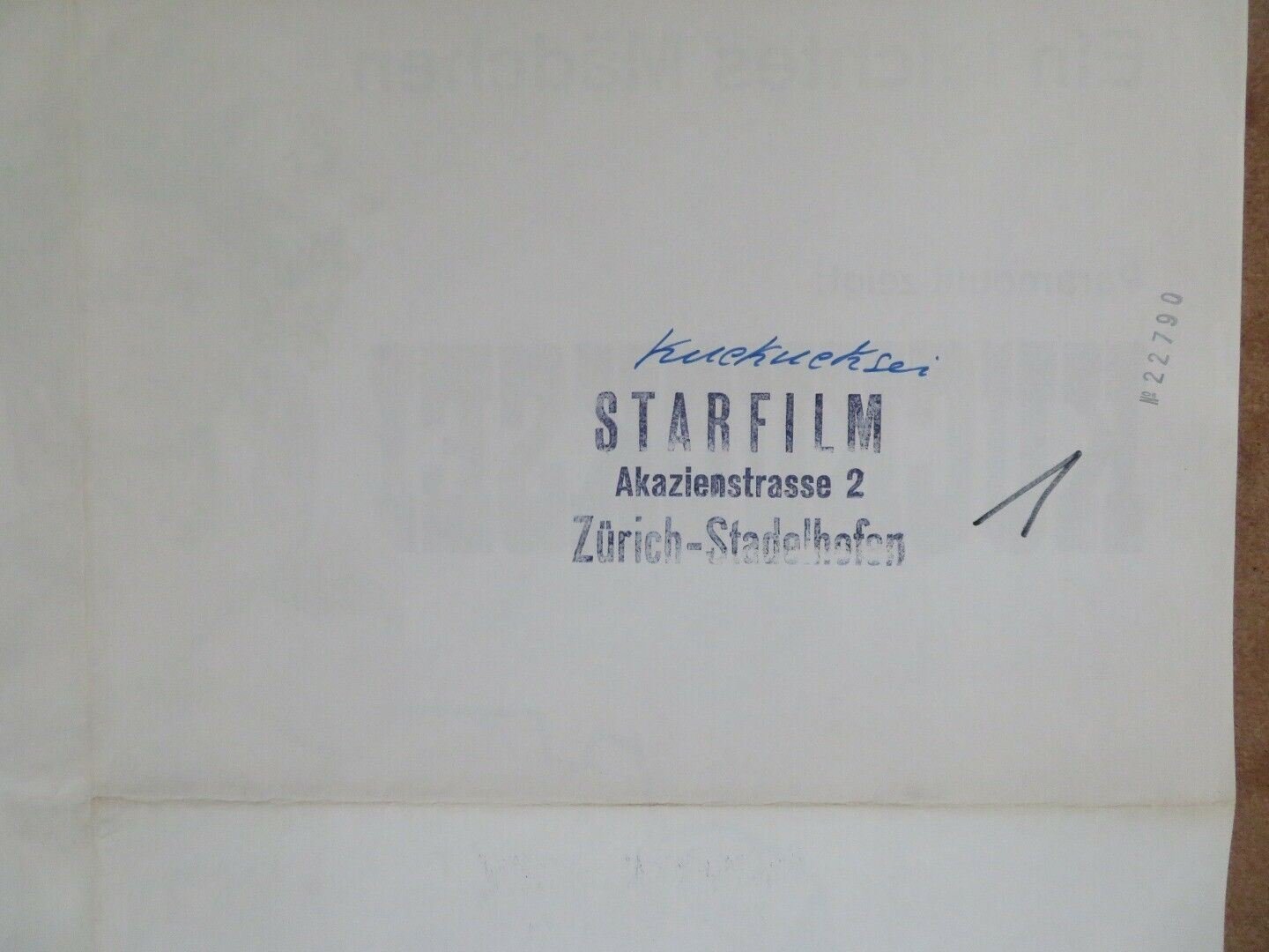 KUCKUCKSEI IM GANGSTER NEST GERMAN A1 ROLLED POSTER HERBERT FUX R,BASEDOW 1969 Movie posters