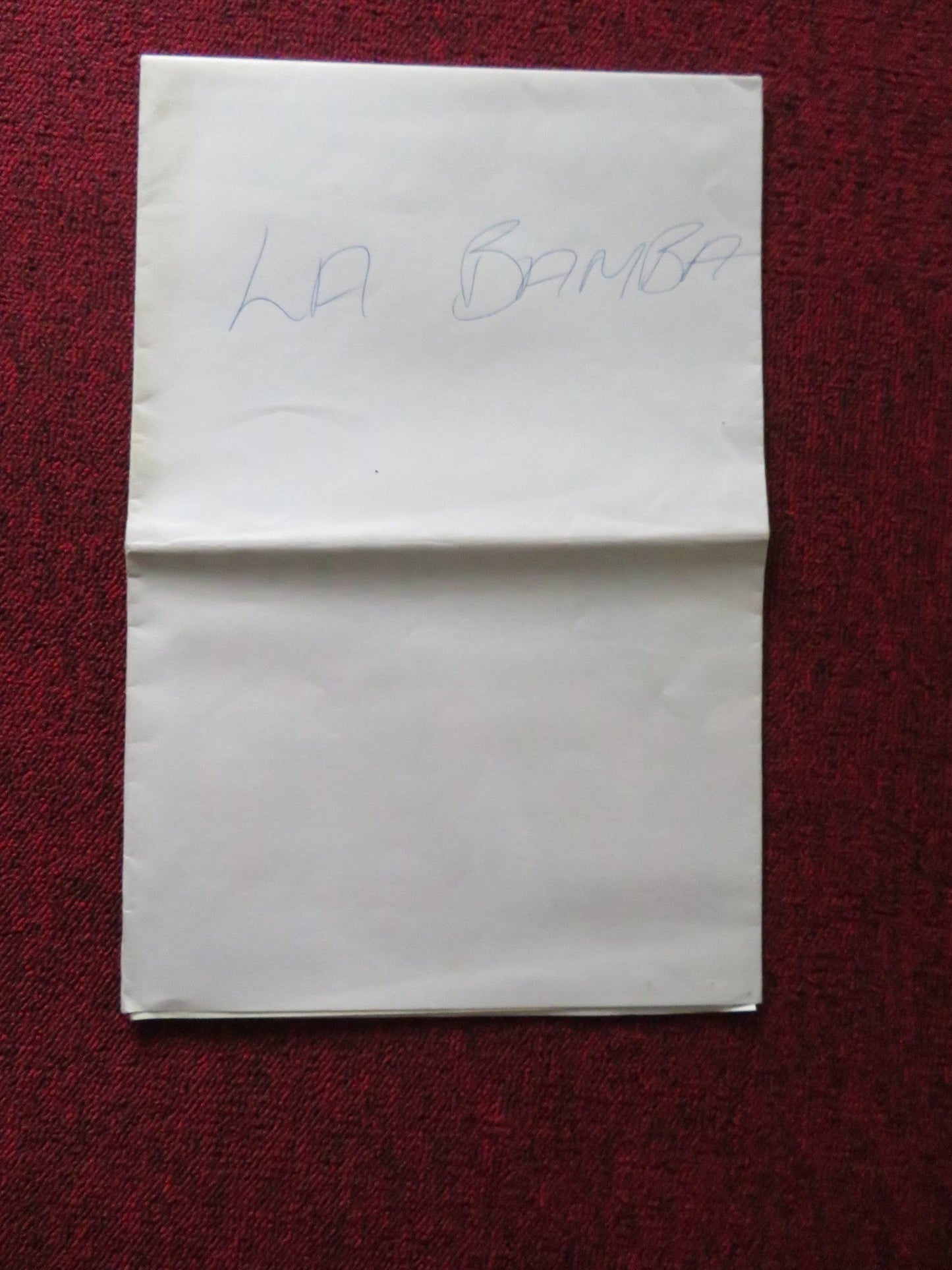 LA BAMBA UK QUAD POSTER FOLDED LOU DIAMOND PHILLIPS ESAI MORALES 1987 Rendezvous Cinema Movie posters