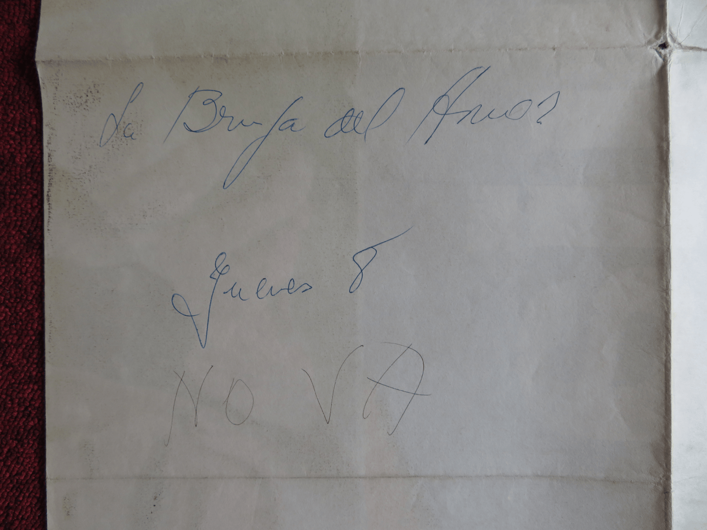 LA BRUJA DEL AMOR FOLDED ARGENTINA ONE SHEET POSTER RICHARD JOHNSON 1966 Rendezvous Cinema Movie posters