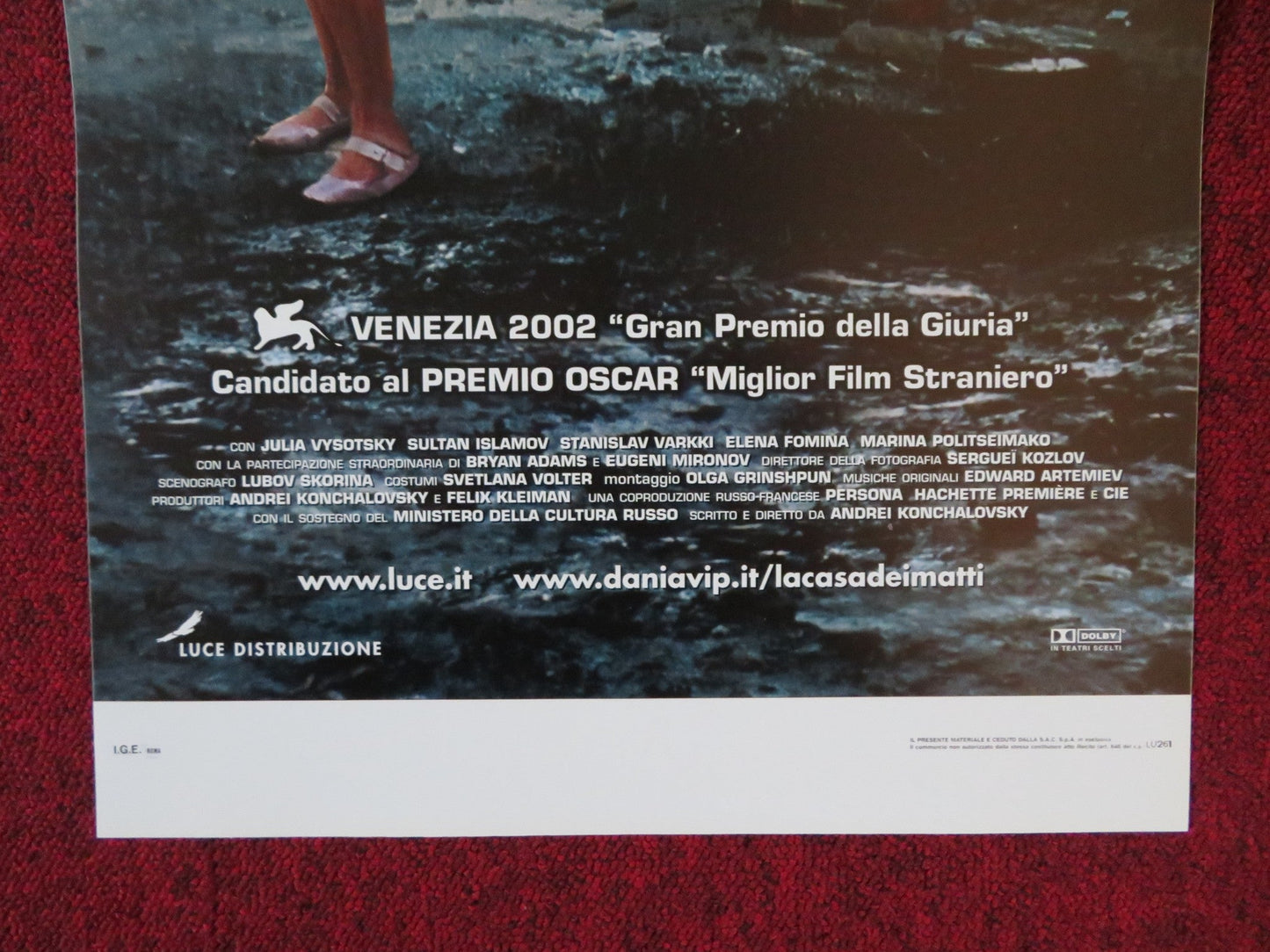 LA CASA DEI MATTI ITALIAN LOCANDINA POSTER YULIYA VYSOTSKAYA E. MIRONOV 2002 Rendezvous Cinema Movie posters