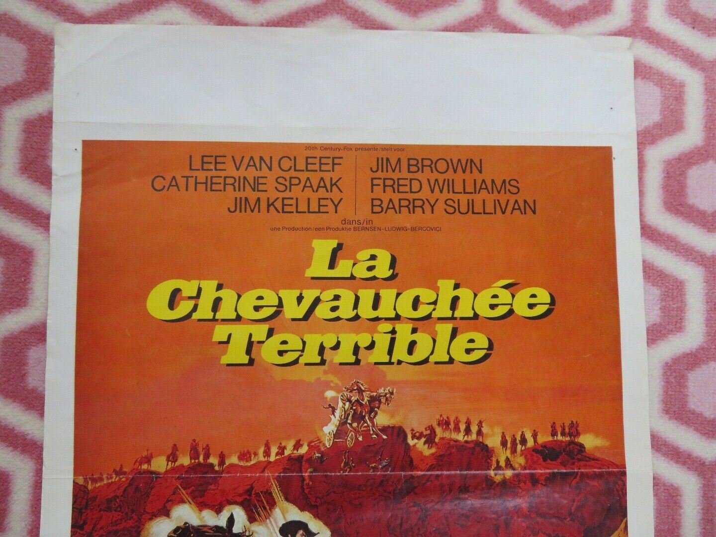 LA CHEVAUCHEE TERRIBLE/ Take a Hard Ride BELGIUM (21.5"x 14.5") POSTER 1975 Movie posters