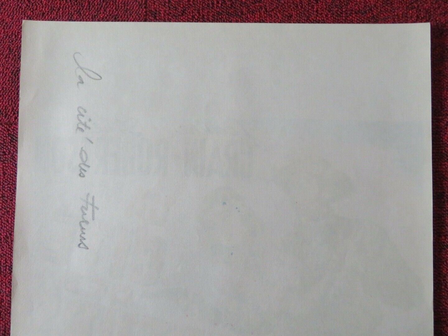 LA CITE DES TUTURS/ CITY OF BAD MEN BELGIUM (21.5"x13.5") POSTER J CRANE 1953 Movie posters