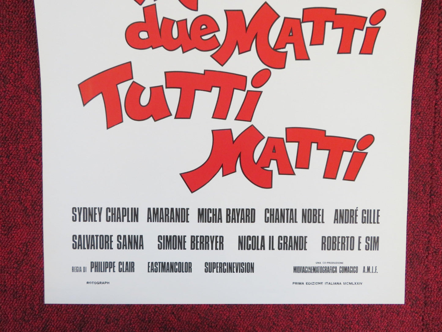 LA GRANDE MAFFIA ITALIAN LOCANDINA POSTER FRANCIS BLANCHE ALDO MACCIONE 1974 Rendezvous Cinema Movie posters