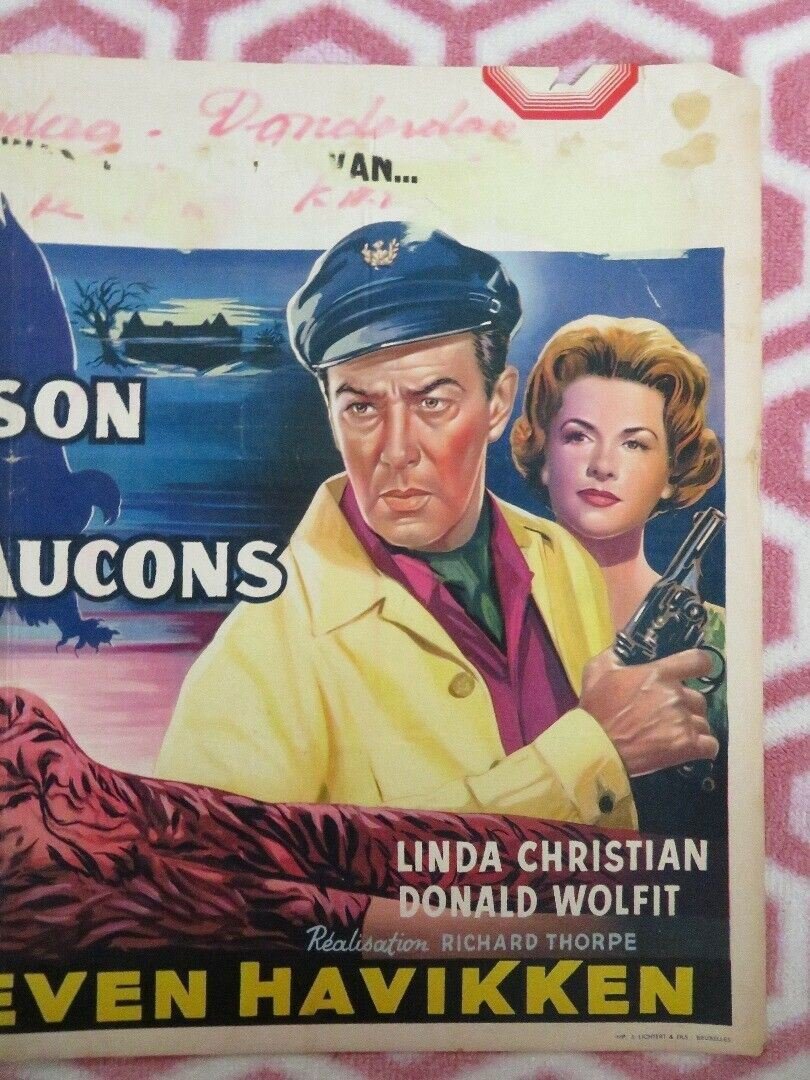 LA MAISON DES SEPT FAUCONS / THE HOUSE OF THE SEVEN HAWKS BELGIUM POSTER Movie posters
