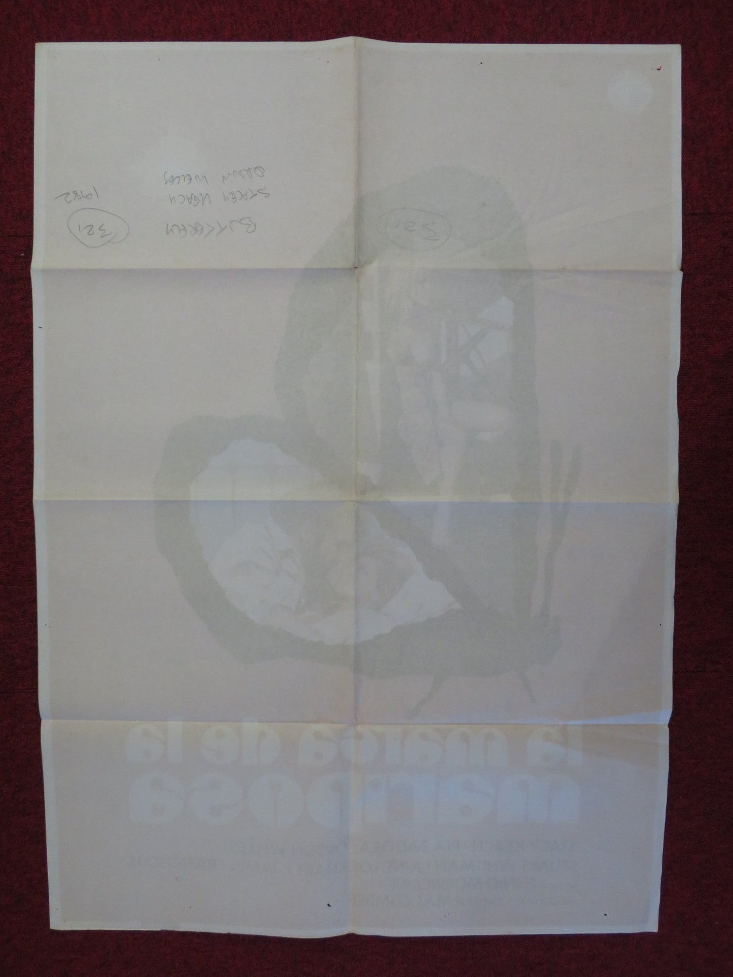 LA MARCA DE LA MARIPOSA / BUTTERFLY SPANISH POSTER ORSON WELLES STACY KEACH 1981 Rendezvous Cinema Movie posters