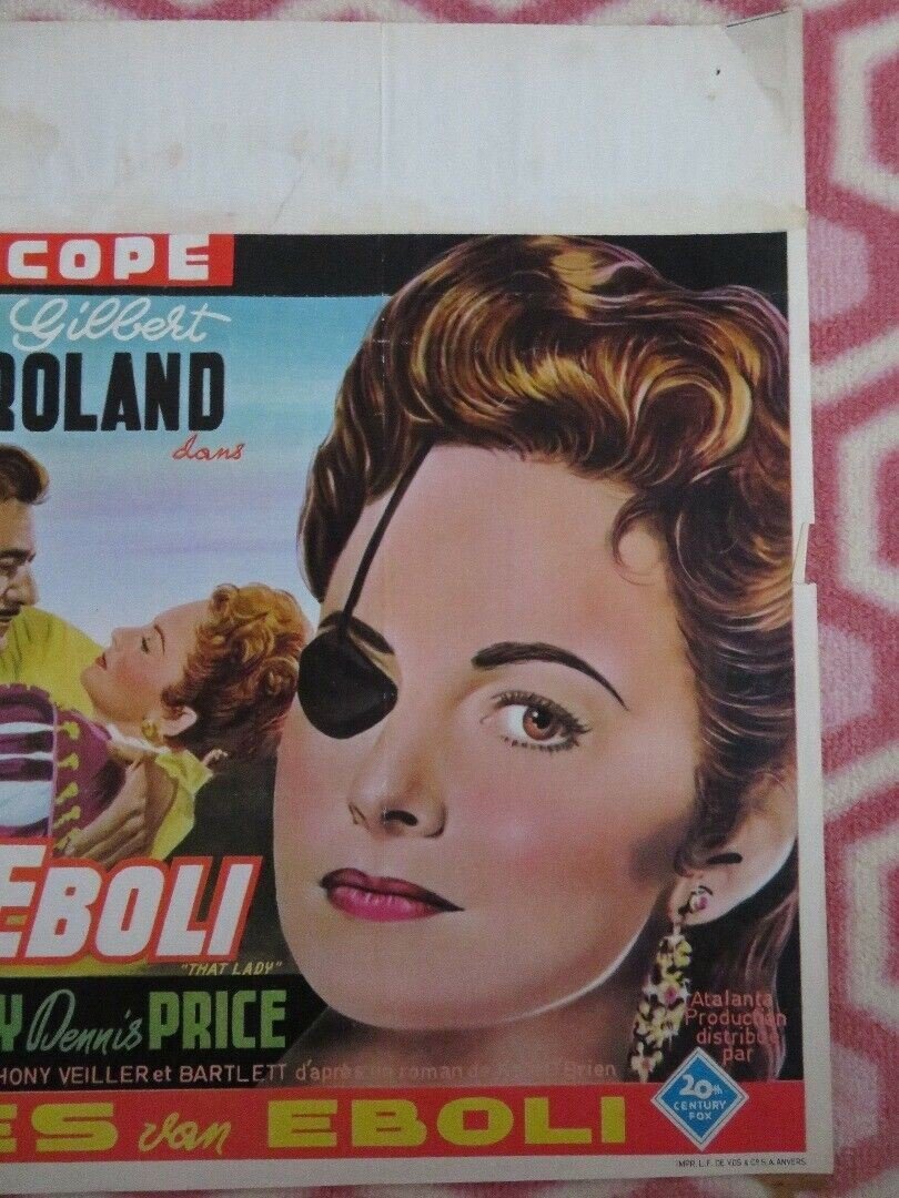 LA PRINCESSE L'EBOLI / That Lady BELGIUM (14"x 21") POSTER 1955 Movie posters