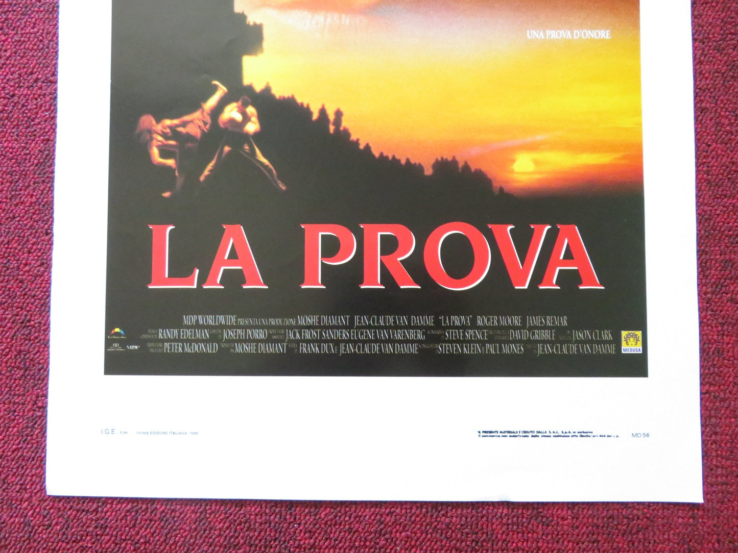 LA PROVA / THE QUEST ITALIAN LOCANDINA POSTER JEAN - CLAUDE VAN DAMME 1996 Rendezvous Cinema Movie posters