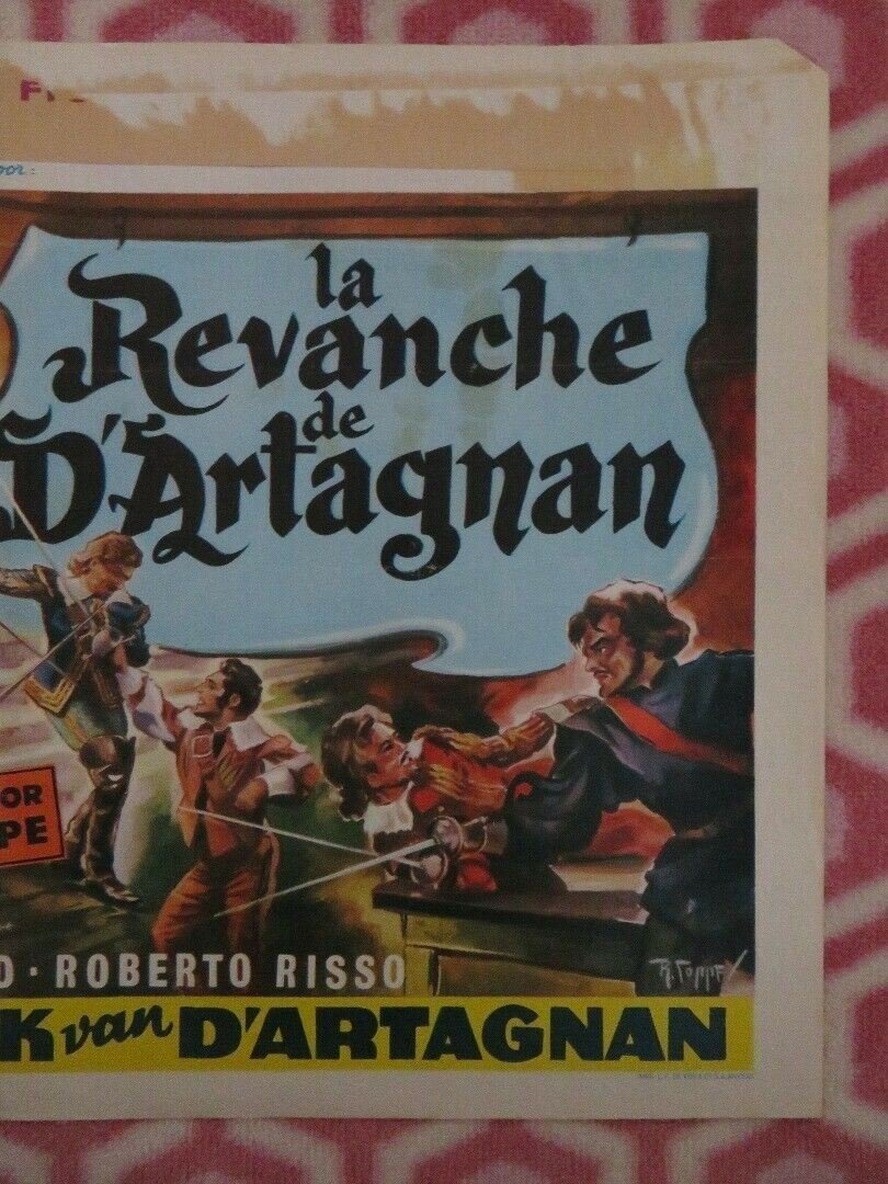 LA REVANCHE DE D'ARTAGNAN BELGIUM (14"x 21") POSTER FERNANDO LAMAS 1963 Movie posters