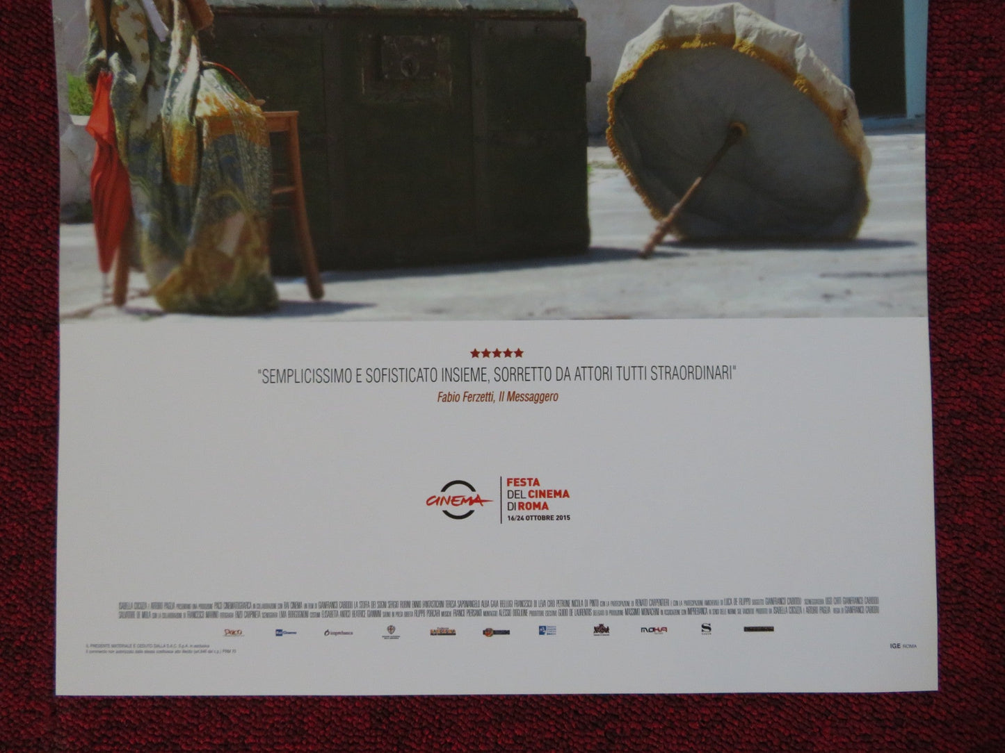 LA STOFFA DEI SOGNI ITALIAN LOCANDINA (27.5"x12.5") POSTER SERGIO RUBINI 2016 Rendezvous Cinema Movie posters